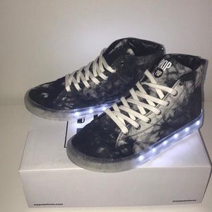 Fairmount Light Up Tie Dye Black Sneakers